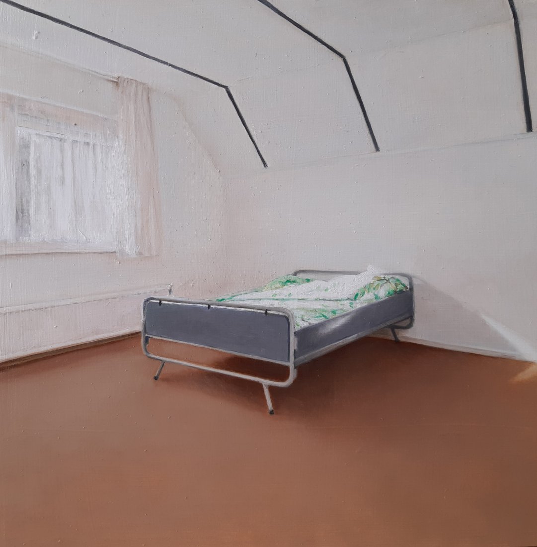 Inside I 23x23cm, oil on panel